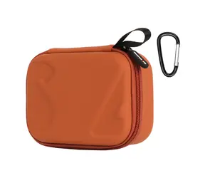 Sunnylife OA6-B131 orange / Tasche für Sportkameras / DJI OSMO Action 6/5 Pro/4/3 / PU-Leder + EVA