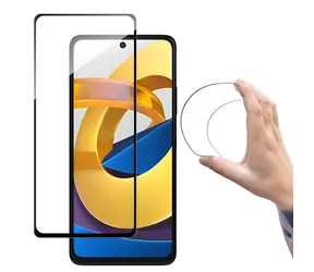 Wozinsky Full Cover Flexi Nano Glass transparent / Hybridglas / Xiaomi Poco M4 Pro 5G / mit Rahmen