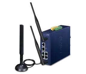 Planet LCG-300W / IoT LoRaWAN-Gateway / 5x LAN 1 Gbit/s / WLAN 802.11ax 2,4+5 GHz / DIN / IP30 / -40/+75 °C / 9-54 V DC