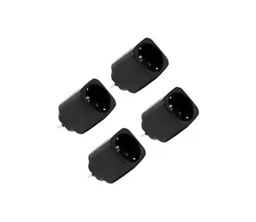 Shelly Plug M Gen3 schwarz / Intelligente Steckdose / Verbrauchsmessung / WLAN / Bluetooth / Matter Inhalt / 4 Stück
