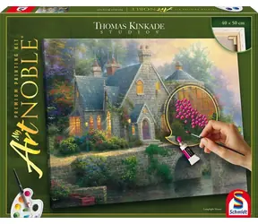 Schmidt SPIELE Acrylgemälde Thomas Kinkade: Lamplight Manor / My ArtNOBLE / Leinwand 40 x 50 cm