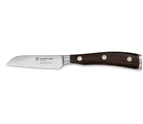 Wüsthof IKON Gemüsemesser 8 cm / Gemüsemesser / Geschmiedete Klinge / Dreifach vernieteter Griff