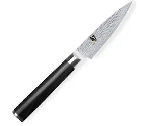 KAI Shun Classic DM-0700 / Gemüsemesser / 9 cm / VG-MAX-Stahl / 32-lagiger Damaststahl / Griff aus Pakkaholz