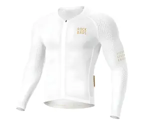 ROCKBROS Radtrikot YDCX008 Diamantweiß, Größe XXL / Langarm