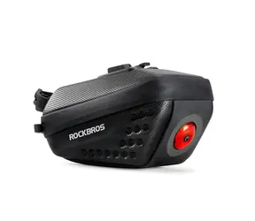 Rockbros C59 schwarz / Satteltasche / Hartschalenkoffer / LED-Licht 250 mAh