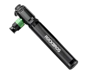 Rockbros HQ-75D-CO2 schwarz / CO2-Fahrradpumpe / Aluminium / manuell und mit CO2-Funktion