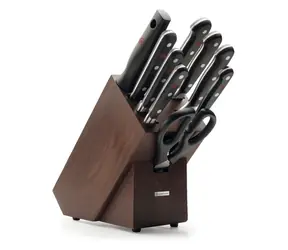 WÜSTHOF Messerblock CLASSIC dunkel / 9-teilig / Eschenholz