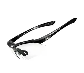 Rockbros 10143 schwarz / Radbrille / Photochrom / UV400