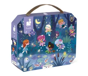 JANOD Puzzle im Etui Nachtfeen / 36 Teile / 50 x 40 cm