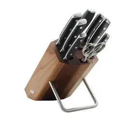 Wüsthof Messerblock braun / Messerorganizer / 8 Positionen / Buchenholz