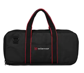Wüsthof Kochmessertasche für 20 Stück, schwarz / Organizer / 48 × 25 × 10 cm / Polyester / Zahlenschloss