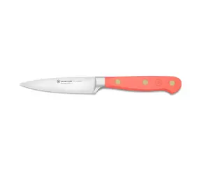 Wüsthof CLASSIC COLOUR Peach Korallenpfirsich 9 cm / Gemüsemesser / Samtgriff / Messingnieten