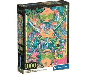 Clementoni Puzzle Rick & Morty: Psychedelic Collage / 1000 Teile / ab 14 Jahren
