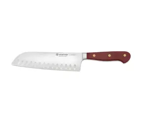 Wüsthof CLASSIC COLOUR Tasty Sumac / Santokumesser / Hohlschliff / 17 cm / Chrom-Molybdän-Vanadium-Stahl