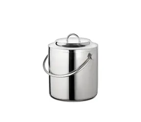 Weis Doppelwandiger Eisbehälter aus Edelstahl / Eisbehälter / 3 l / 23 x 32 x 23 cm