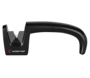 WÜSTHOF Messerschärfer mit Keramikscheiben / Rotierende Scheiben / Griff 12 cm