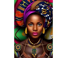 Norimpex Diamantmalerei Afrikanische Frau / 30x40 cm