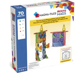 MAGNA-TILES® microMAGS Magnetisches Bauset / 70 Teile / ab 3 Jahren