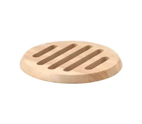 Runde Untersetzer aus Gummibaumholz von Continental / Untersetzer / O 20 x 1,5 cm / Gummibaumholz