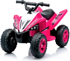 CHIPOLINO Elektrofahrzeug Quad ATV Kinderfahrer pink / 2× Motor 380 / Li- ION 11,1 V/3 Ah / bis zu 5 km/h