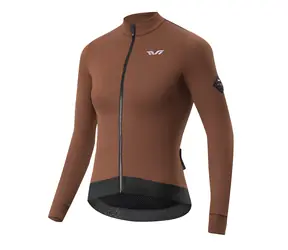 Rockbros YDWT006 braun / Damen-Radtrikot / isoliert / Herbst/Winter / Größe S