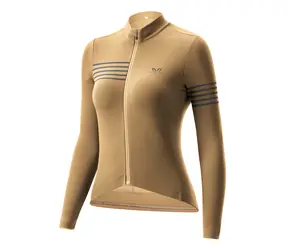 Rockbros YPW065 TVI S gelb / Damen-Radtrikot / Langarm / Herbst/Winter