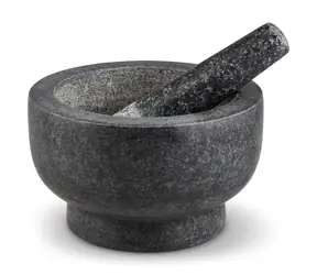 Cole&Mason Clavering schwarz / Mörser und Stößel / Granit / 20 cm / Geschenkbox