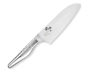 KAI SEKIMAGOROKU SHOSO 14 cm / Santoku-Messer / Edelstahl 5CR15MoV / 56 HRC / Konvexer Schnitt