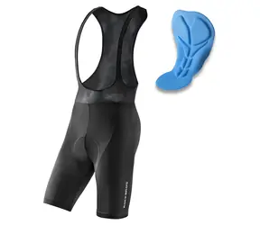 Rockbros RK2002L schwarze Radhose mit Trägern / Größe L / mit Radsport-Einsatz
