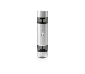 AdHoc i.Mill Duo / Salz- und Pfeffermühle / elektrisch / USB-C-Ladefunktion / Edelstahl / 23,5 cm