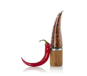 AdHoc PEPE / Chilischneider / 20,5 cm / Edelstahl, Akazie, Glas