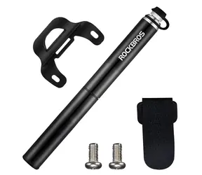 Rockbros JG-PB-004 schwarz / Fahrradpumpe / Manometer / Leichtbauweise