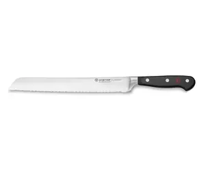WÜSTHOF Brotmesser Classic / Wellenschliffklinge / 23 cm / Geschmiedeter Stahl