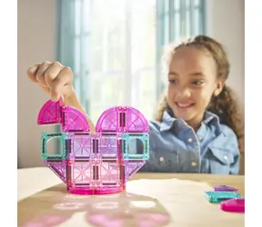 MAGNA-TILES microMAGS Magnetisches Bauset Herz an Herz / Reiseset / 26 Teile