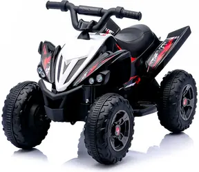 CHIPOLINO Elektrofahrzeug Quad ATV Kinderfahrer schwarz / 2× Motor 380 / Li- ION 11,1 V/3 Ah / bis zu 5 km/h