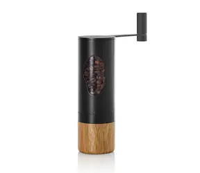 AdHoc Mr.Bean schwarz / Kaffeemühle / manuell / 6 Mahlstufen / Keramikmahlwerk / Höhe 18 cm