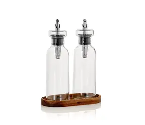 AdHoc AromaPour Öl- und Essigspender 21 cm / Spender / Glas / 300 ml / Set mit Untertasse