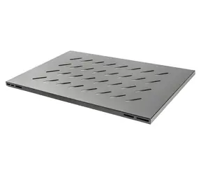 Lanberg AK-1009-B schwarz / Regal / 19" / 1 HE / Tragfähigkeit 120 kg / 465 x 715 mm