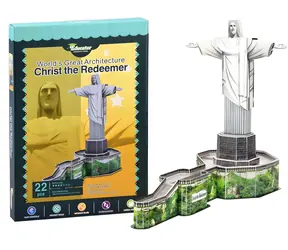EDUCATOR 3D-Puzzle Christusstatue / 22 Teile / 42 × 22,5 × 34 cm