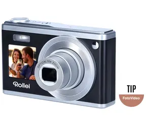 Rollei Compactline 10x schwarz / Kompaktkamera / 20 Megapixel / 10-facher Zoom / 2,8"-LCD / Full-HD-Video