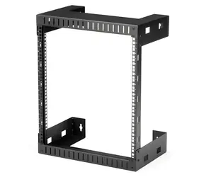 StarTech 12HE Wandrack, schwarz / Wandmontage / 504 × 641 × 305 mm / Tragfähigkeit 90 kg