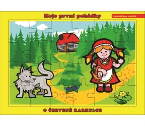 TEDDIES Puzzle zum Thema Rotkäppchen / 24 Teile / ab 3 Jahren