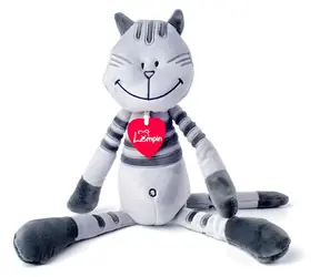Plüschkatze Matteo, grau / Plüschtier / 38 cm / ab 0 Monaten