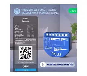 Nous B2T WiFi / Schaltmodul / Tasmota / 1 Kanal / Verbrauchsmessung / ESP32