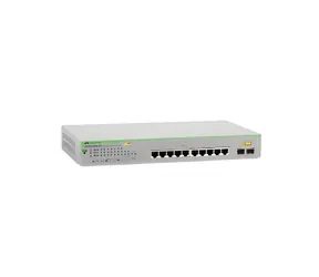 Allied Telesis Gigabit WebSmart Switch 8- Port PoE+ / Switch / 8x Gigabit PoE+ / 2x SFP Uplink / Managed L2
