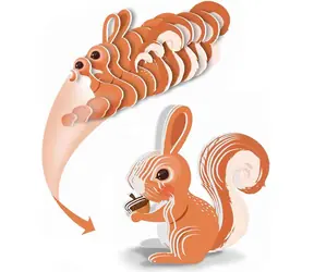 JOKOMISIADA 3D-Puzzle Eichhörnchen / 35 Teile / 7,5 x 7 x 4 cm