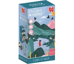 JUMBO Puzzle Pieceful Mind: Ein Stück Natur / 6 x 54 Teile / ab 14 Jahren