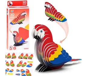 JOKOMISIADA 3D-Puzzle Papagei / 24 Teile / 3D-Modell / 6,5 x 4,5 x 4 cm