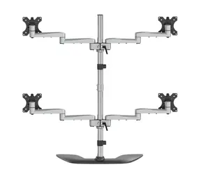 StarTech Vierfach-Monitorständer / Halterung für 4 Monitore / bis zu 32 Zoll / Tragkraft 8 kg / Neigung -40° bis 90° / Drehung 360°