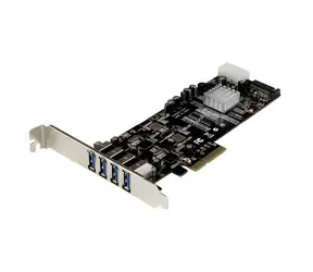 StarTech PCIe-Karte mit 4X USB-A / USB-Controller / PCIe / USB 3.2 Gen 1 / 2 unabhängigen Kanälen